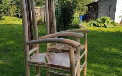 Abundance – Hazel and Yew Greenwood Chairs