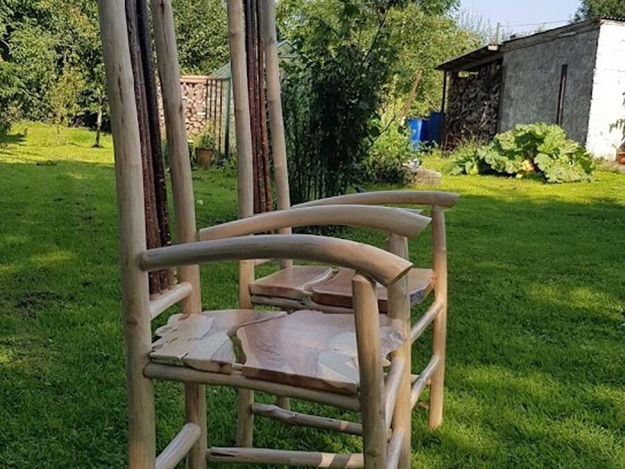 Abundance – Hazel and Yew Greenwood Chairs