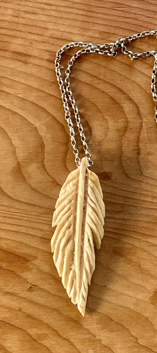 An Insignificant Thing - Hand Carved Beech Feather