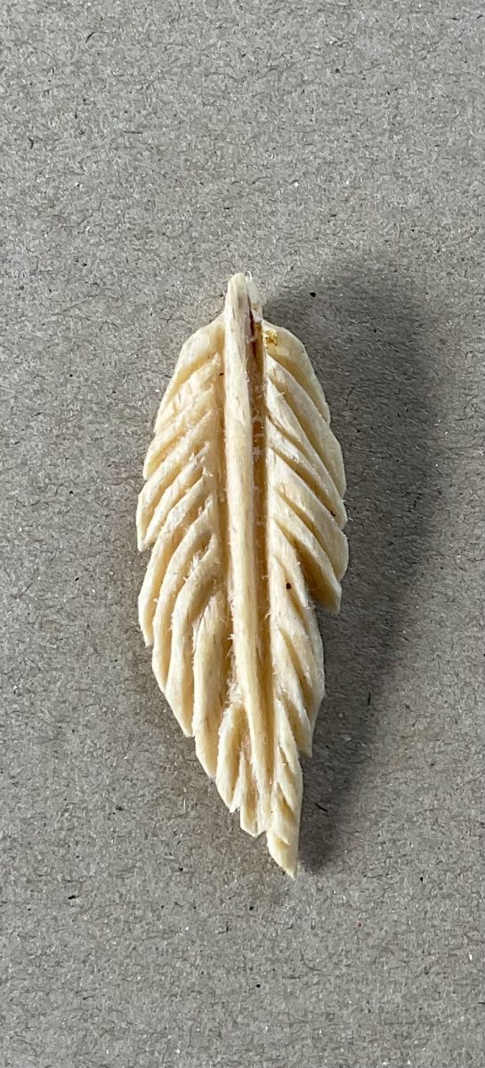 An Insignificant Thing - Hand Carved Beech Feather